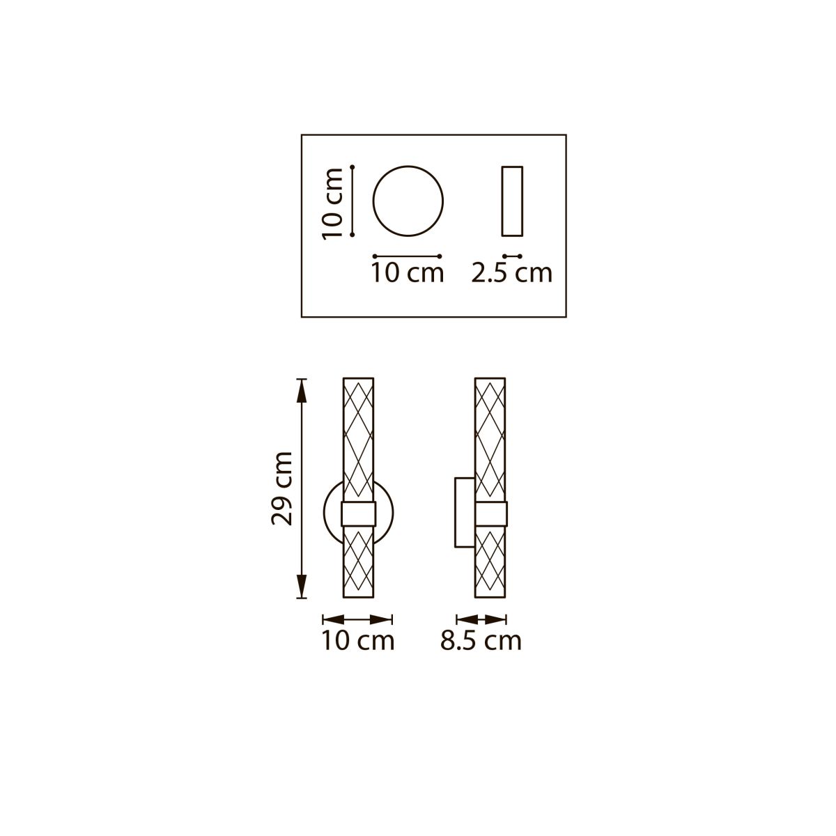 бра lightstar acrile 737652