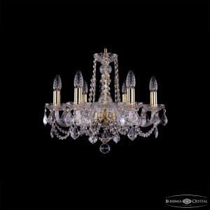 Подвесная люстра Bohemia Ivele Crystal 1402/6/160 G Leafs