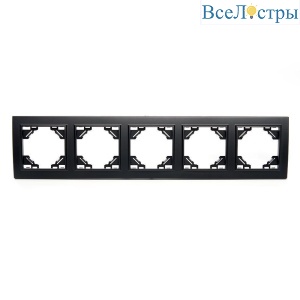 Рамка 5-постовая Stekker Эрна черный PFR00-9005-03 39622