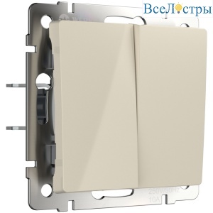 Перекрестный переключатель двухклавишный Werkel 4690389182150 W1123003 a058434