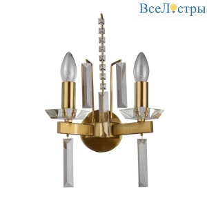 Бра Crystal Lux Marron AP2 Brass