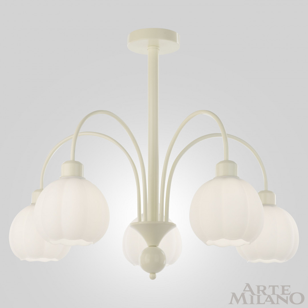 люстра на штанге arte milano napoli 315066/d680/5 iv