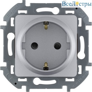 Розетка с/з со шторками Legrand Inspiria 673732