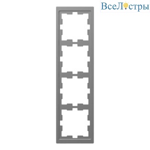 Рамка 4-постовая Schneider Electric Merten D-Life MTN4040-6536