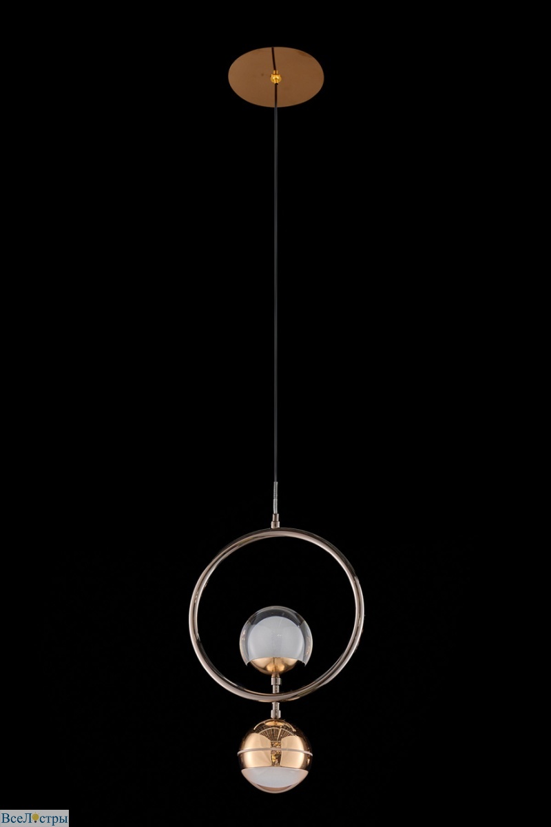 подвесной светильник lilith le7709/1l black chrome/gold