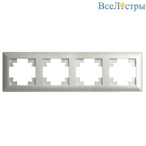 Рамка 4-постовая Stekker Катрин серебро PFR00-7004-03 39800