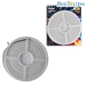 Светодиодная лента Uniel ULS-N01-2835-120LED/m-6mm-IP67-DC12V-9W/m-5M-3000K блистер