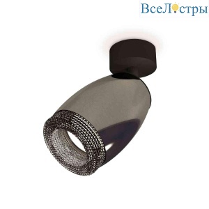 Комплект накладного светильника Ambrella light Techno Spot XM1123002 DCH/SBK/BK черный хром/черный песок/тонированный (A2210, C1123, N7192)