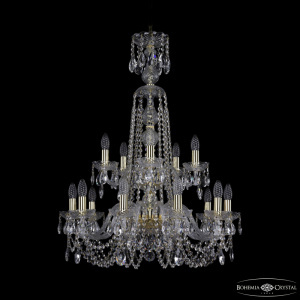 Подвесная люстра Bohemia Ivele Crystal 1402/10+5/240/XL-90/2d G