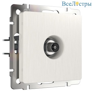 ТВ-розетка оконечная Werkel перламутровый рифленый W1183013 4690389161100