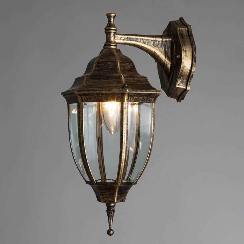уличный настенный светильник arte lamp pegasus a3152al-1bn