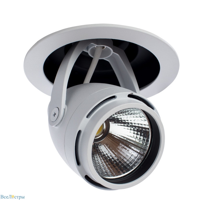 встраиваемый светильник arte lamp a3120pl-1wh
