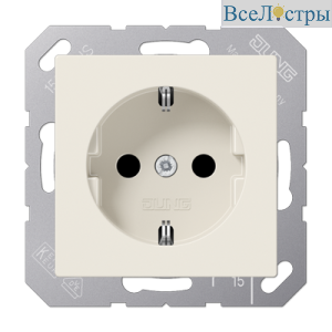 Розетка 2K+З со шторками Jung A1520KI