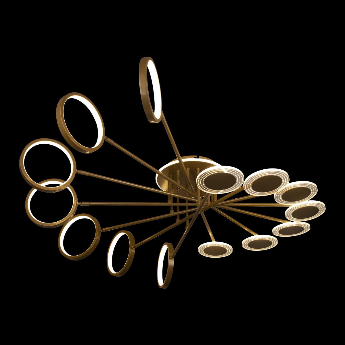 потолочная светодиодная люстра loft it megan 10164l gold