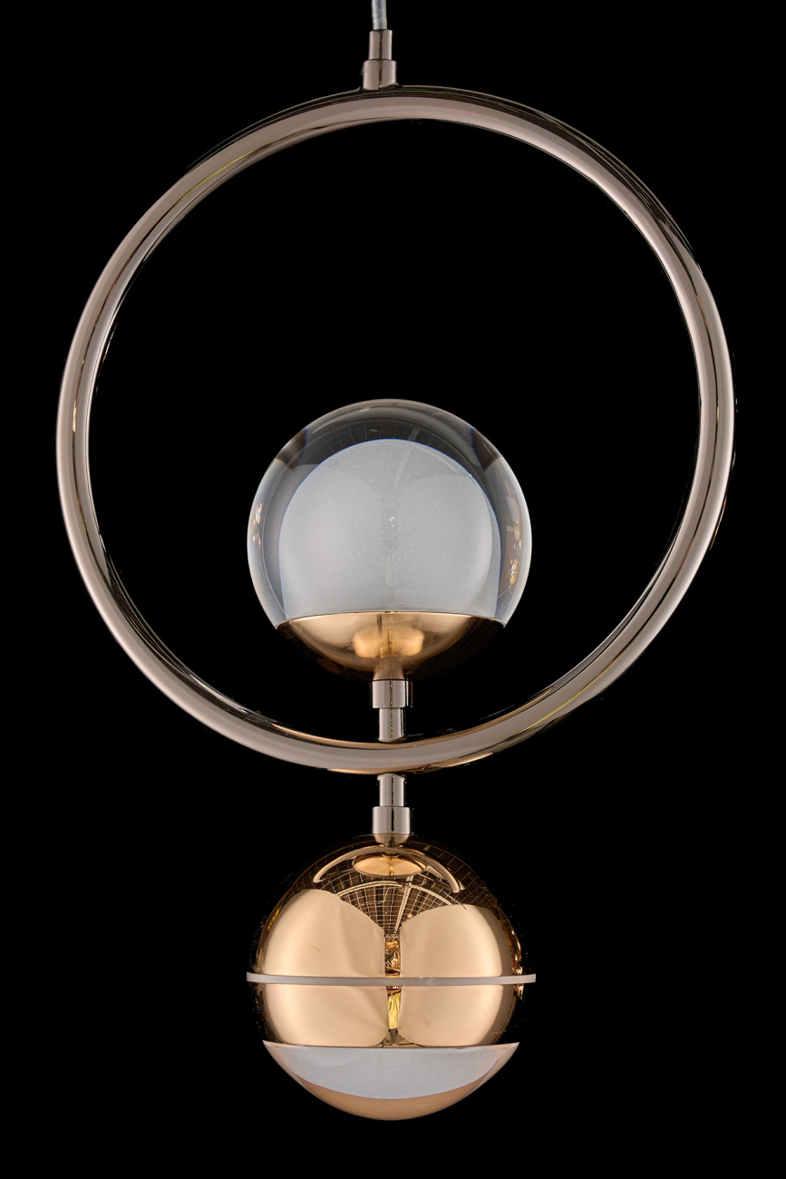 подвесной светильник lilith le7709/1l black chrome/gold