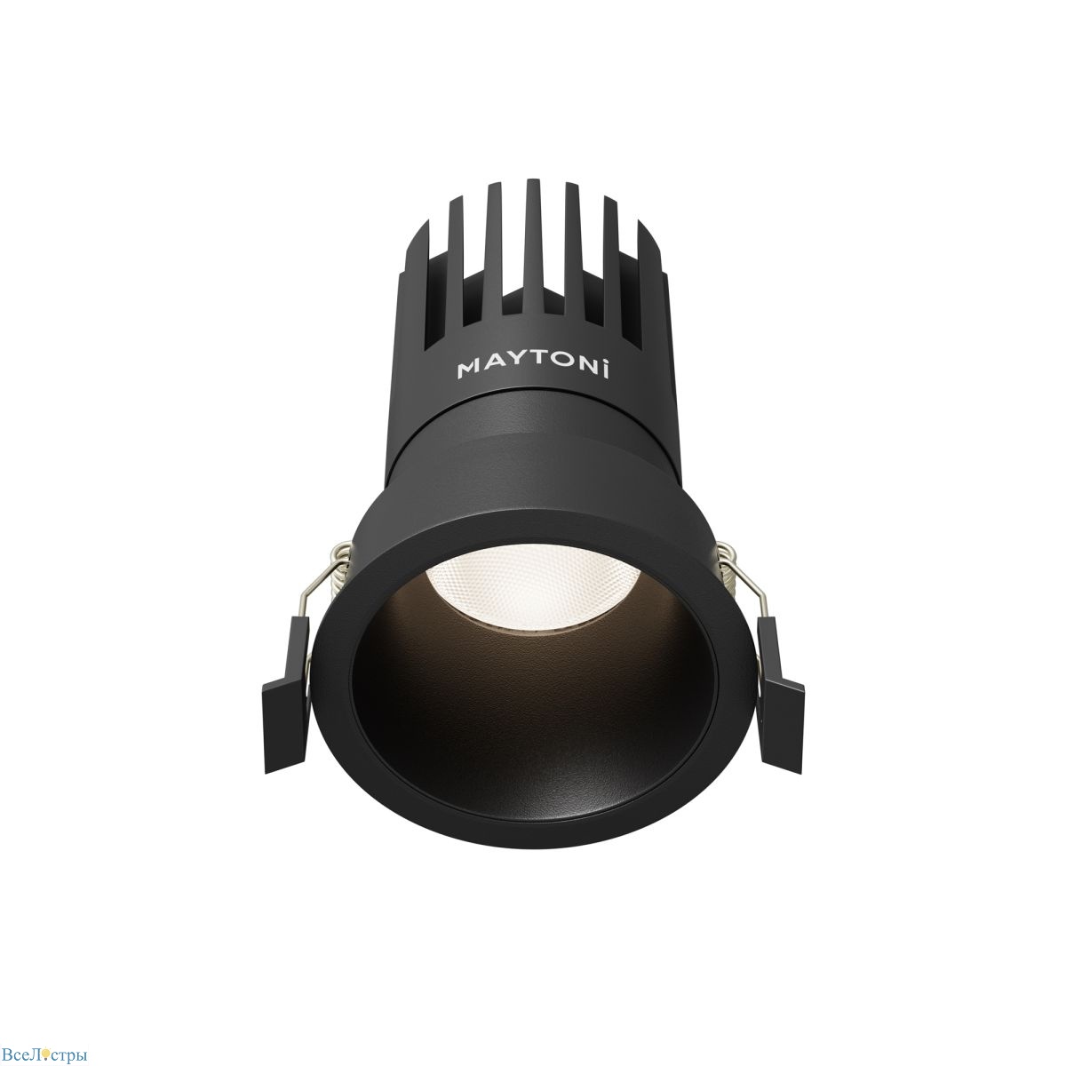 встраиваемый светильник maytoni dip dl118-15w-4k-b
