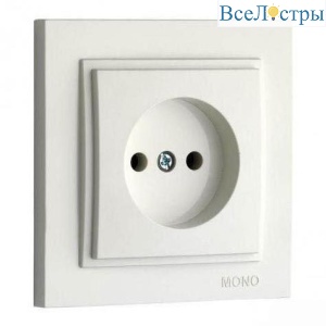 Розетка 2К Mono Electric Despina 16A 250V винтовое подключение слоновая кость 102-010022-116
