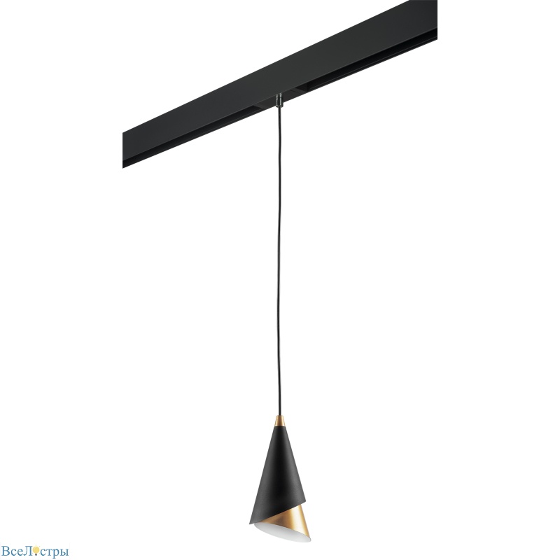 трековый светильник lightstar cone pro757010 (757010+595007)