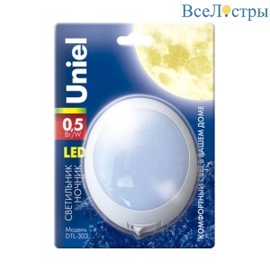 Настенный светодиодный светильник (02742) Uniel DTL-303-Круг/White/3Led/0,5W