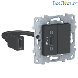 Розетка компьютерная HDMI Schneider Electric Unica New NU543054