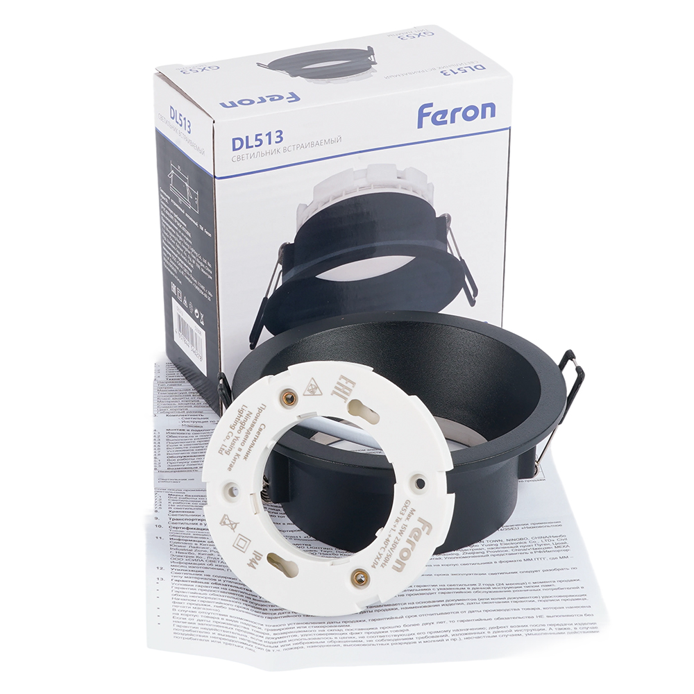 встраиваемый светильник feron dl512 53306