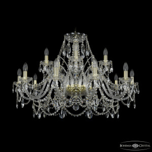 Подвесная люстра Bohemia Ivele Crystal 1411/10+5/360 G