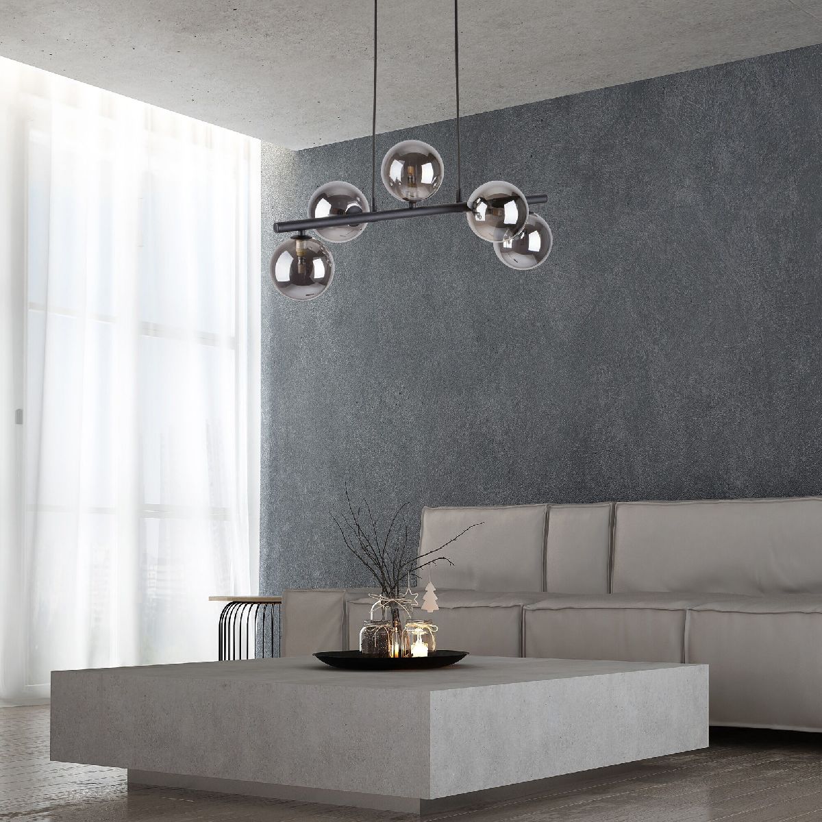 подвесная люстра tk lighting 6707 estera black a065199