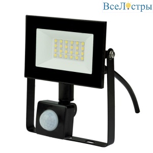 Прожектор светодиодный (UL-00007125) Uniel 30W ULF-F62-30W/6500K Sensor IP54 200-240В Black