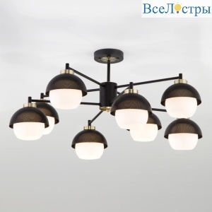 Люстра на штанге Eurosvet 70106/8 черный Smart a044935