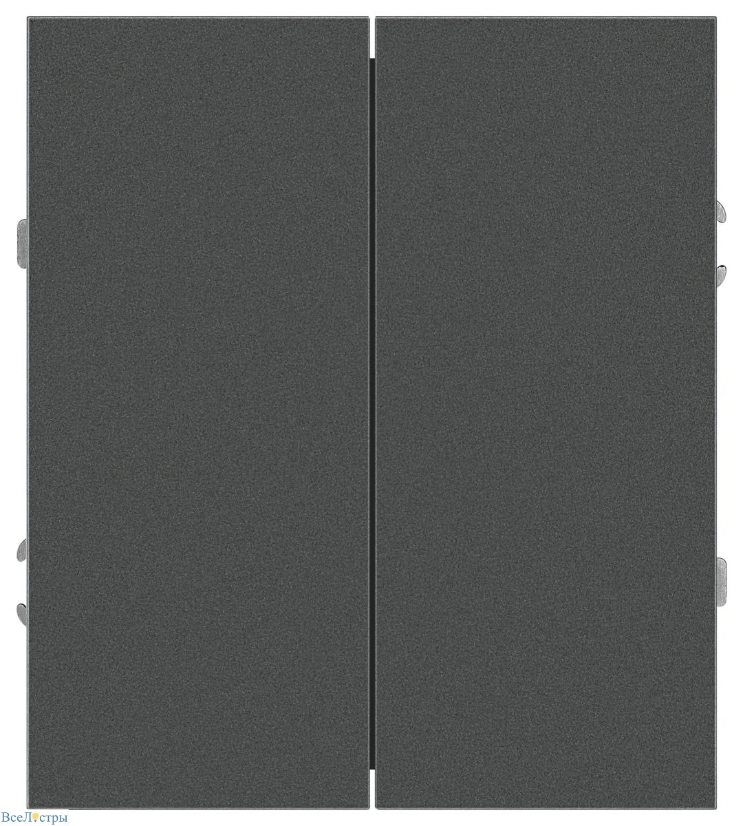 переключатель эра arktik 16-1106-06 двойной 10ах-250в графит б0070369