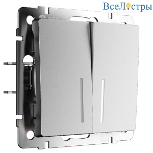 Выключатель двухклавишный с подсветкой Werkel W1120165 4690389195532 a063610