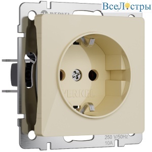 Розетка с заземлением и шторками Werkel 4690389197093 W1171143 a064061