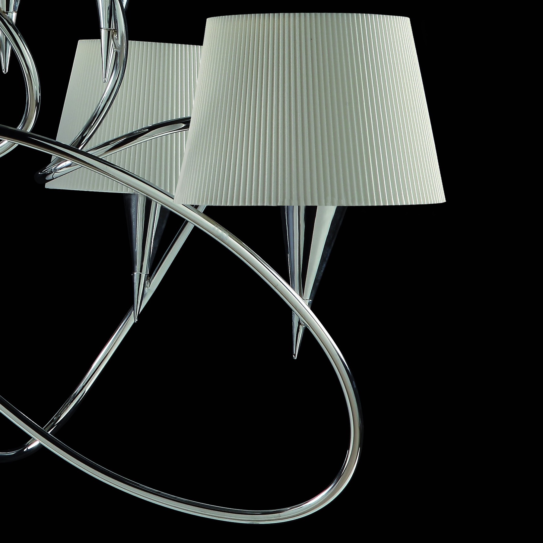 подвесная люстра mantra mara chrome - white 1654