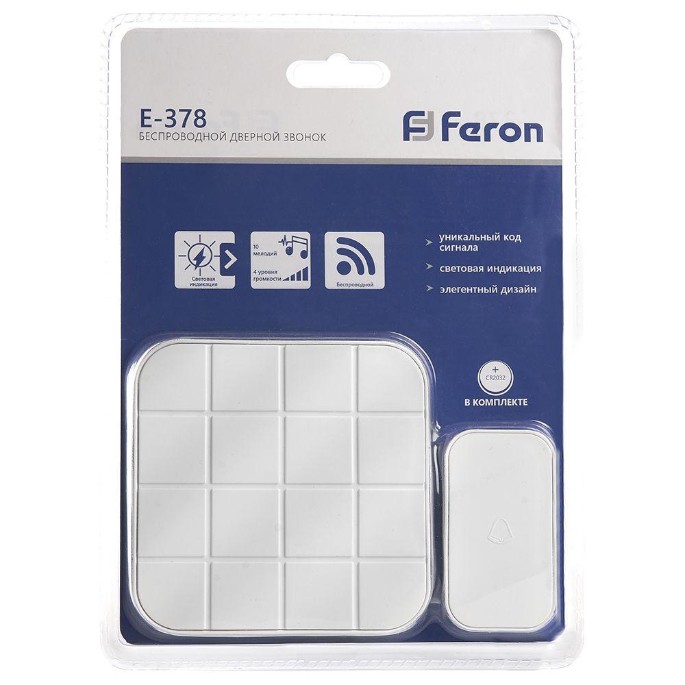 звонок беспроводной feron e-378 41434