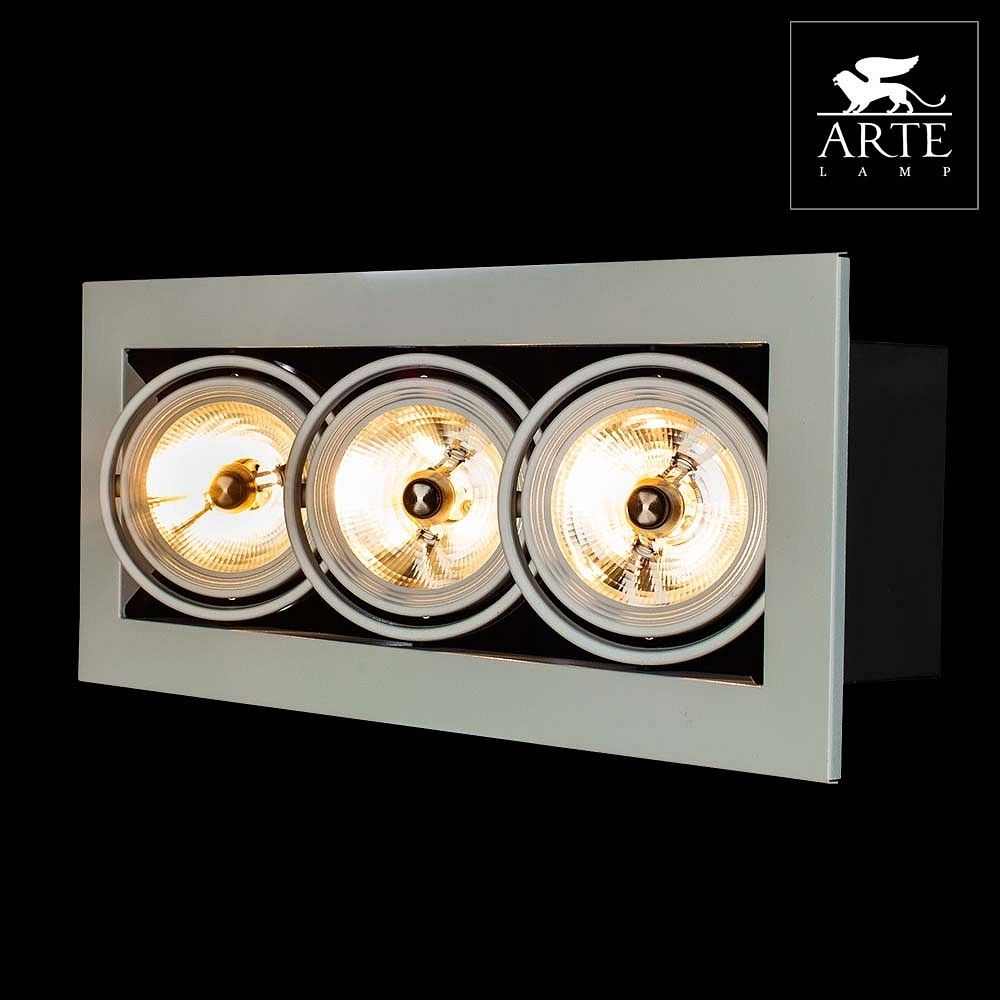 встраиваемый светильник arte lamp technika a5930pl-3wh