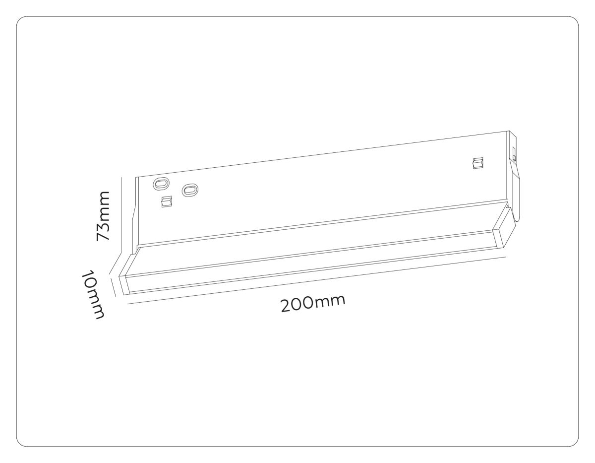 трековый магнитный светильник с переключателем цв. темп. ambrella light gl2349