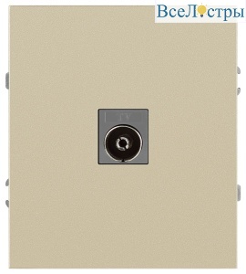 Розетка Эра Arktik 16-3101-04 TV одиночная шампань Б0070467