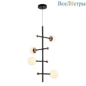 Подвесная светодиодная люстра Natali Kovaltseva Loft Led Lamps 81338 Gold Black