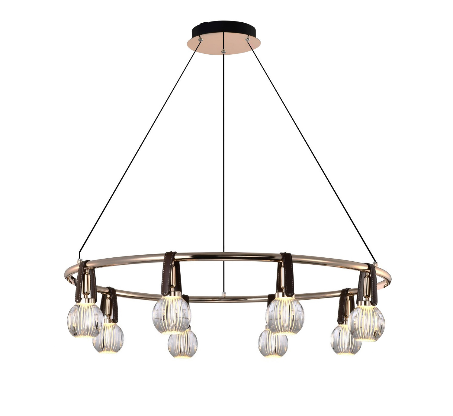 подвесная люстра delight collection p0853-8c s-gold