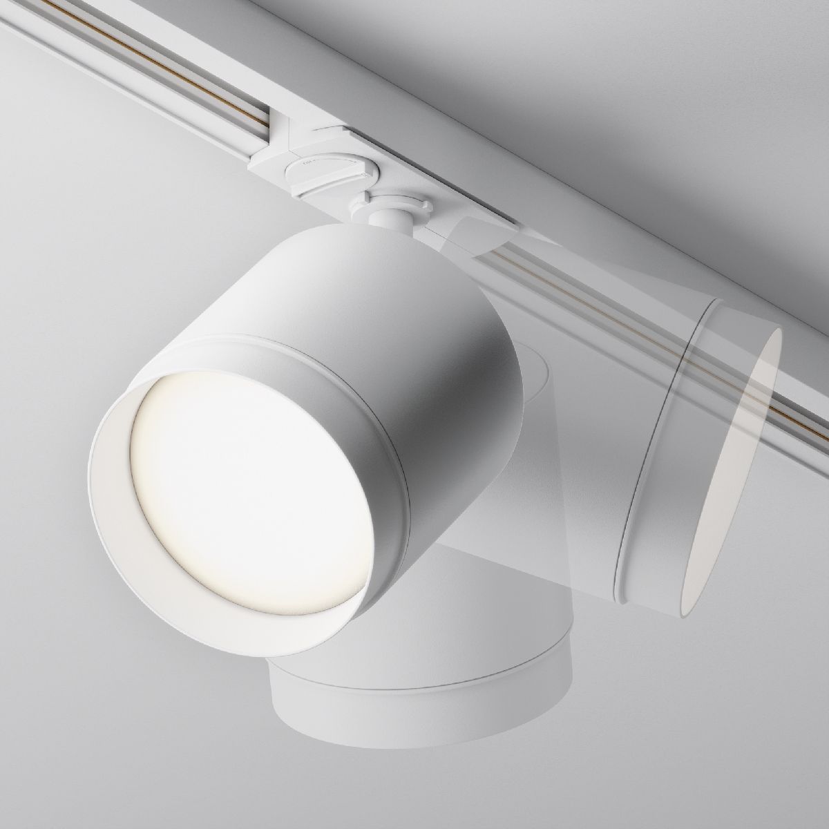 трековый однофазный светильник maytoni polar tr088-1-gx53-w