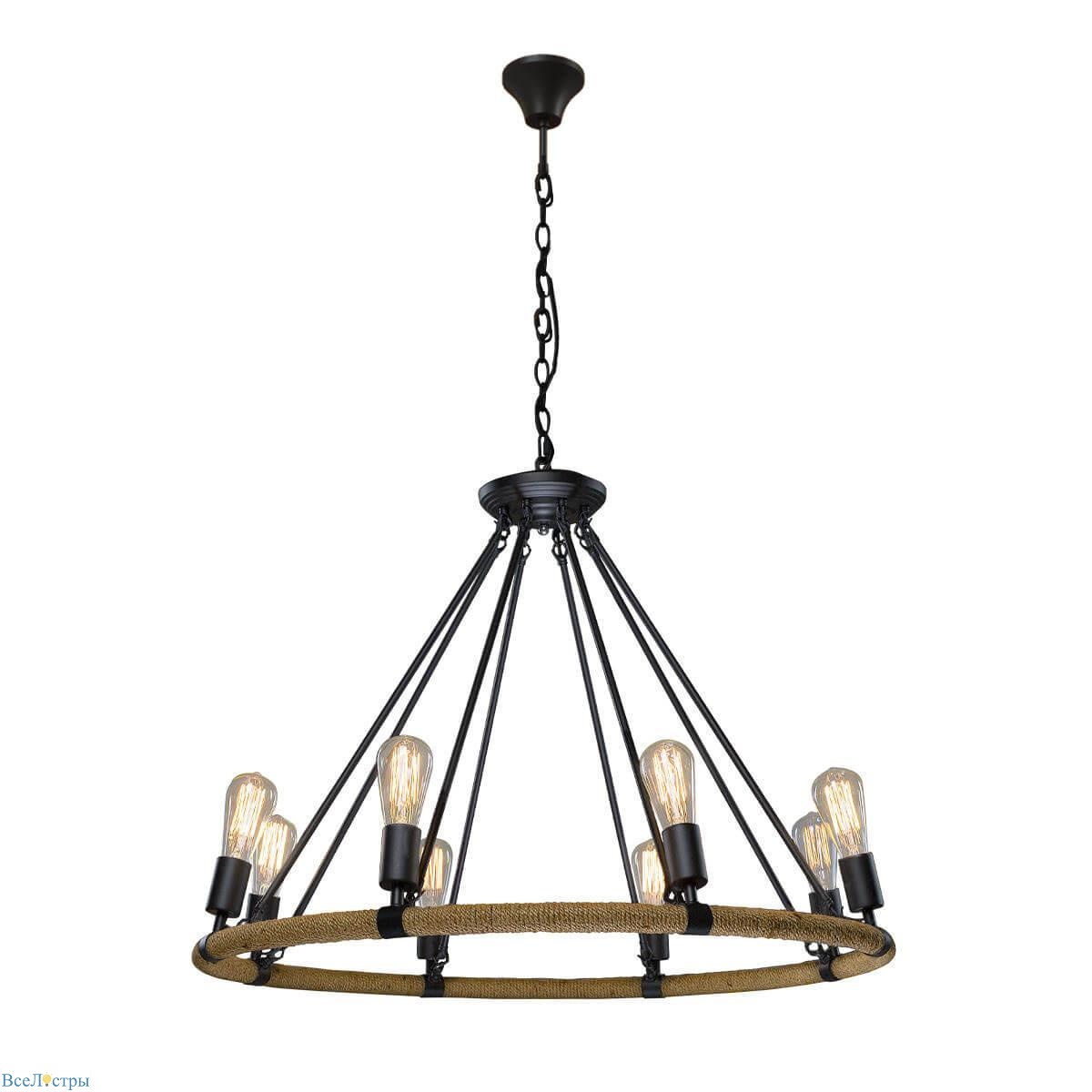 подвесная люстра loft it rope filament loft1861/8
