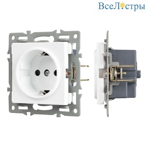 Механизм электрической розетки Arlight SCT-MEU1-PL-WH (250V, 16A) 043730