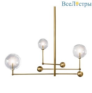 Люстра на штанге Delight Collection Globe Mobile KG0835P-3 brass