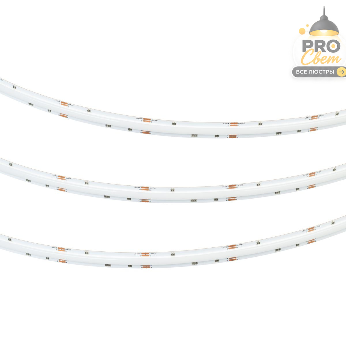 светодиодная лента arlight cob-x1134-12mm 24v rgb (15 w/m, ip20, 5m) 060356