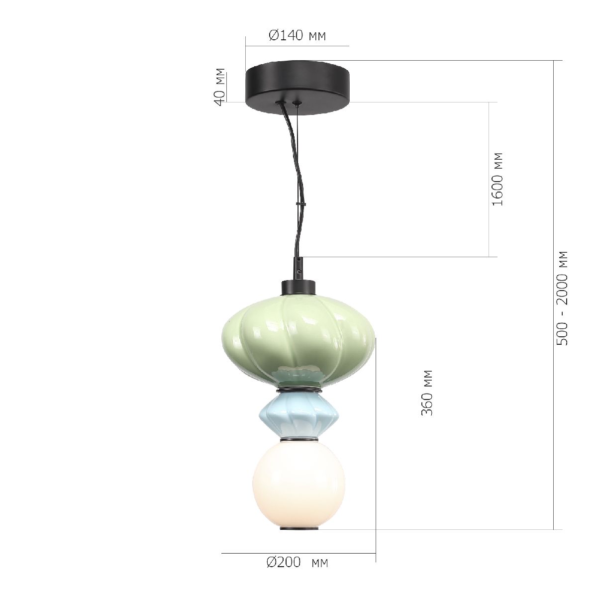 подвесной светильник st luce florentini sl6134.403.01
