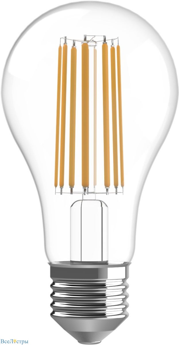 светодиодная филаментная лампа gauss basic filament е27 27w 4100к 40712272