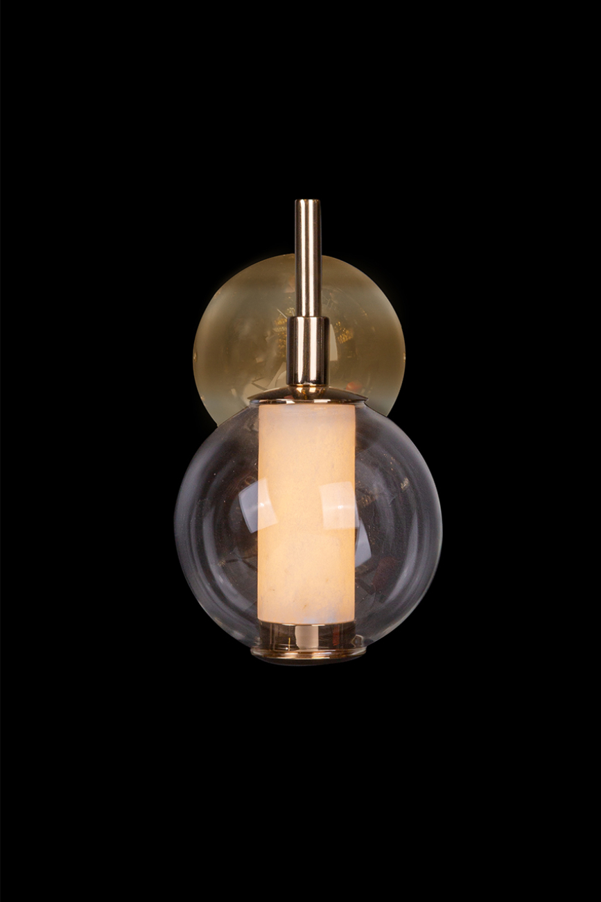 бра aurore le7703/1w gold