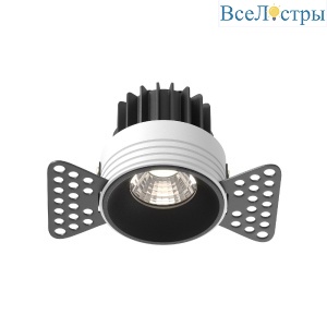 Встраиваемый светильник Maytoni Round DL058-7W4K-TRS-B