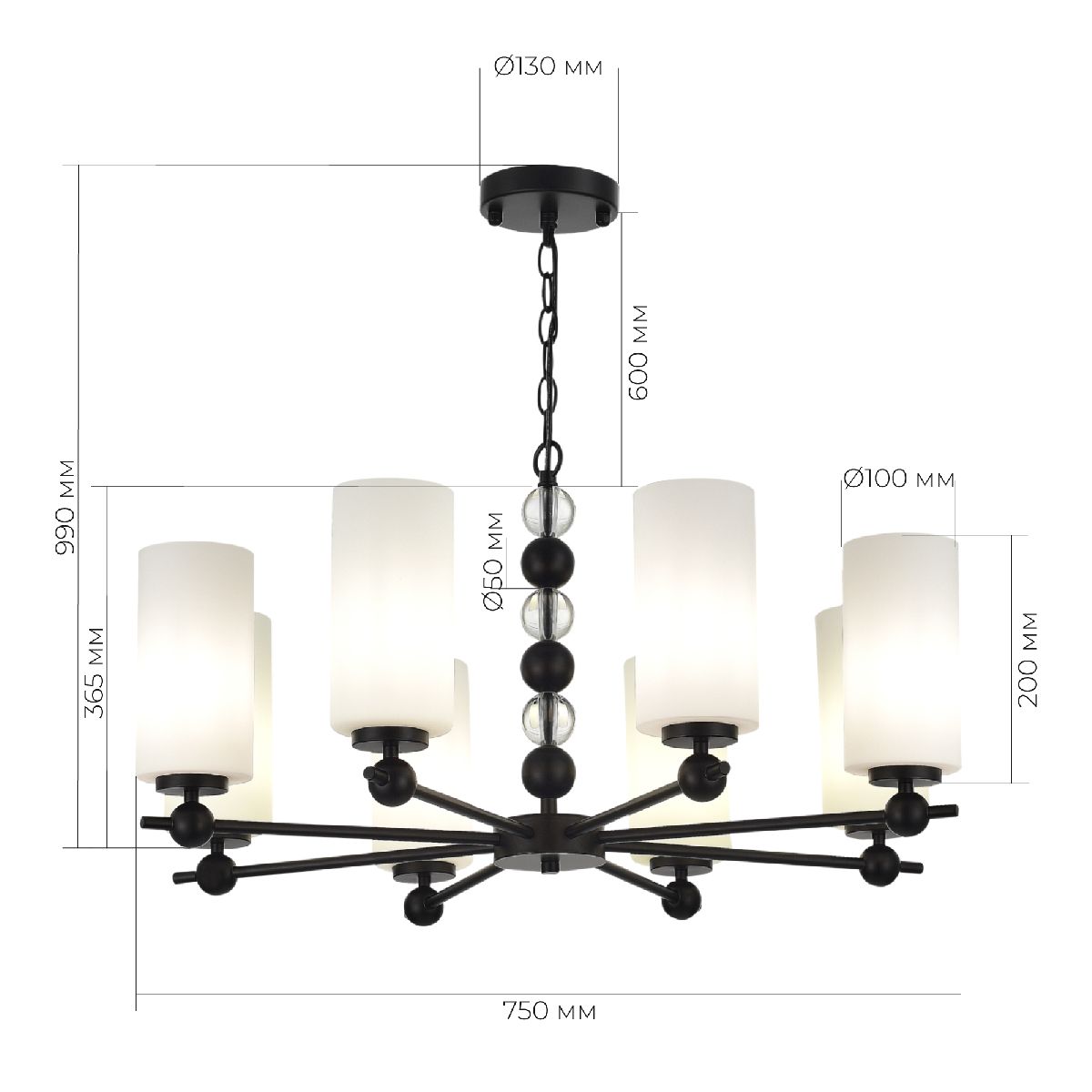 подвесная люстра st luce aurora sl2003.403.08