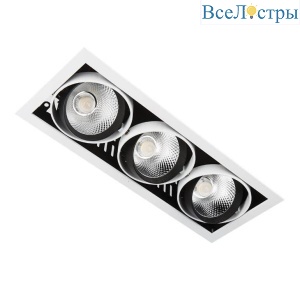 Встраиваемый светодиодный светильник Ambrella Light Cardano T813 BK/CH 3*12W 4200K